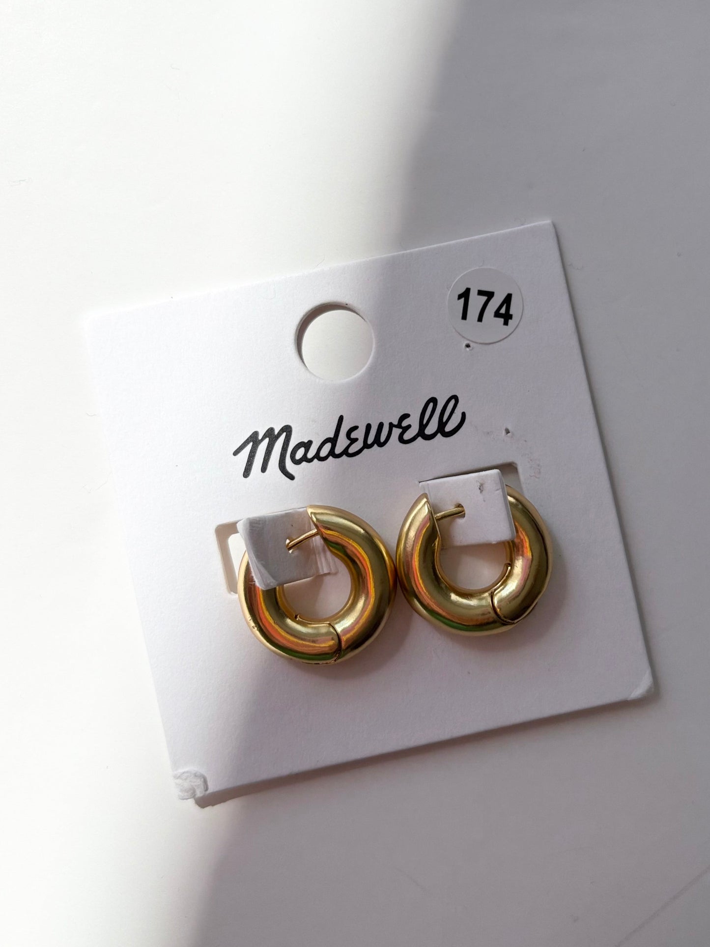 Boucles d'oreilles créoles épaisses en forme de donut Madewell