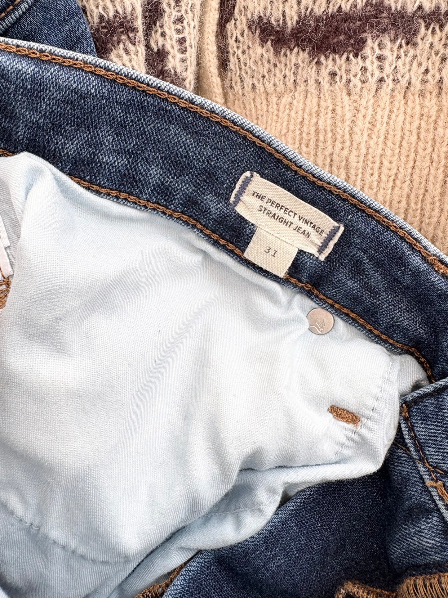 Madewell perfect vintage straight jeans W31