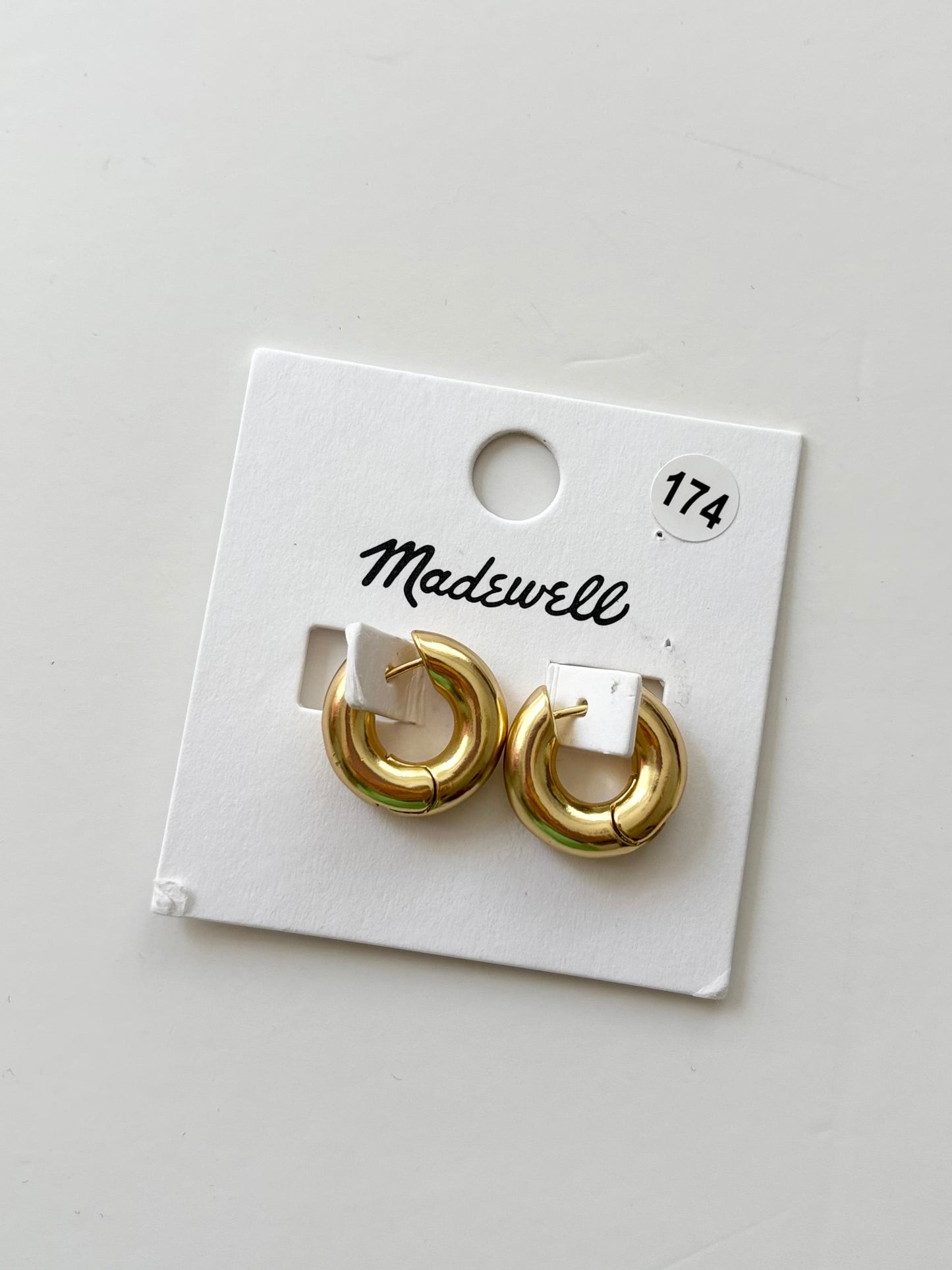 Boucles d'oreilles créoles épaisses en forme de donut Madewell