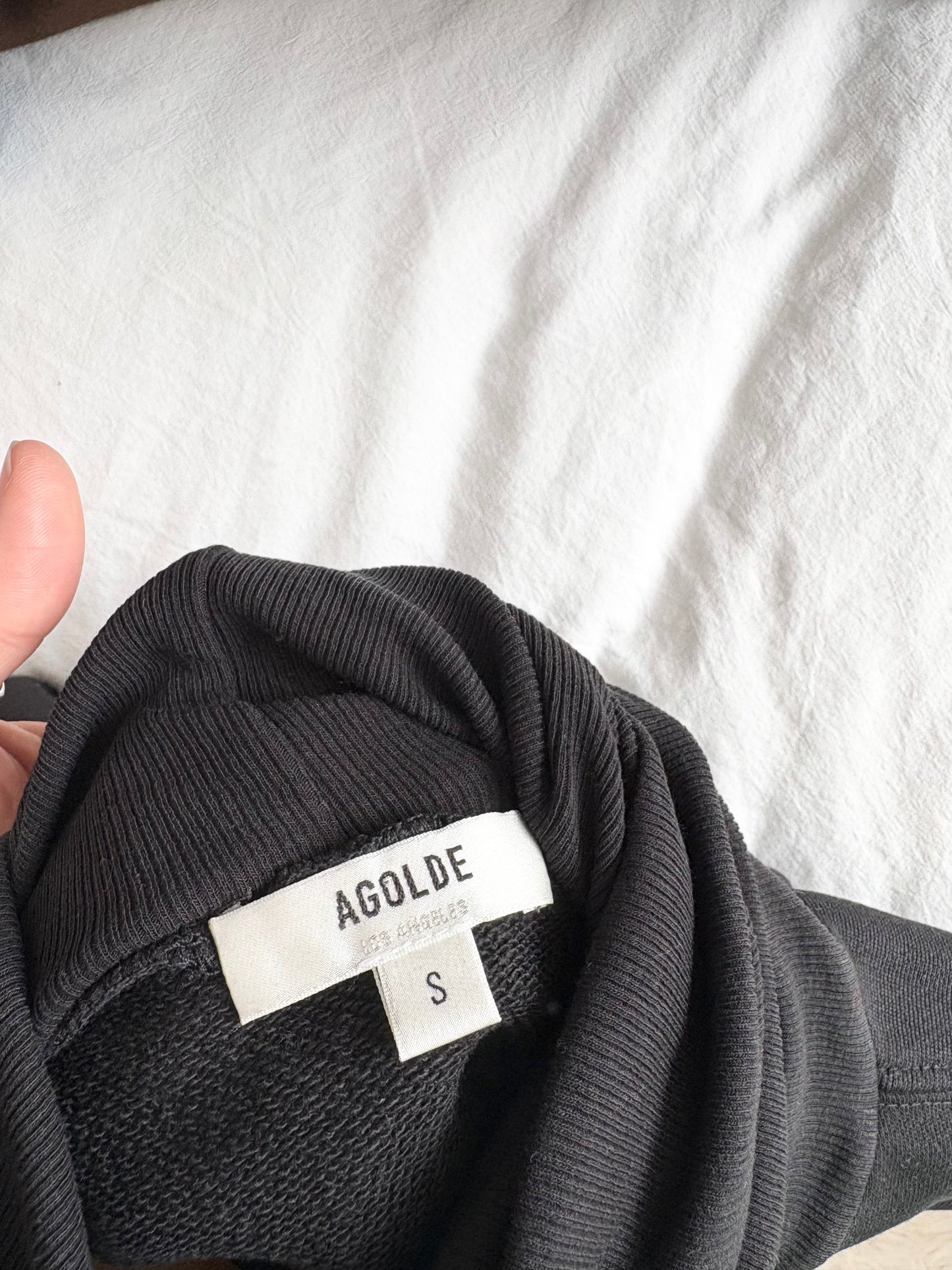 Agolde balloon sleeve turtleneck sweatshirt S/M