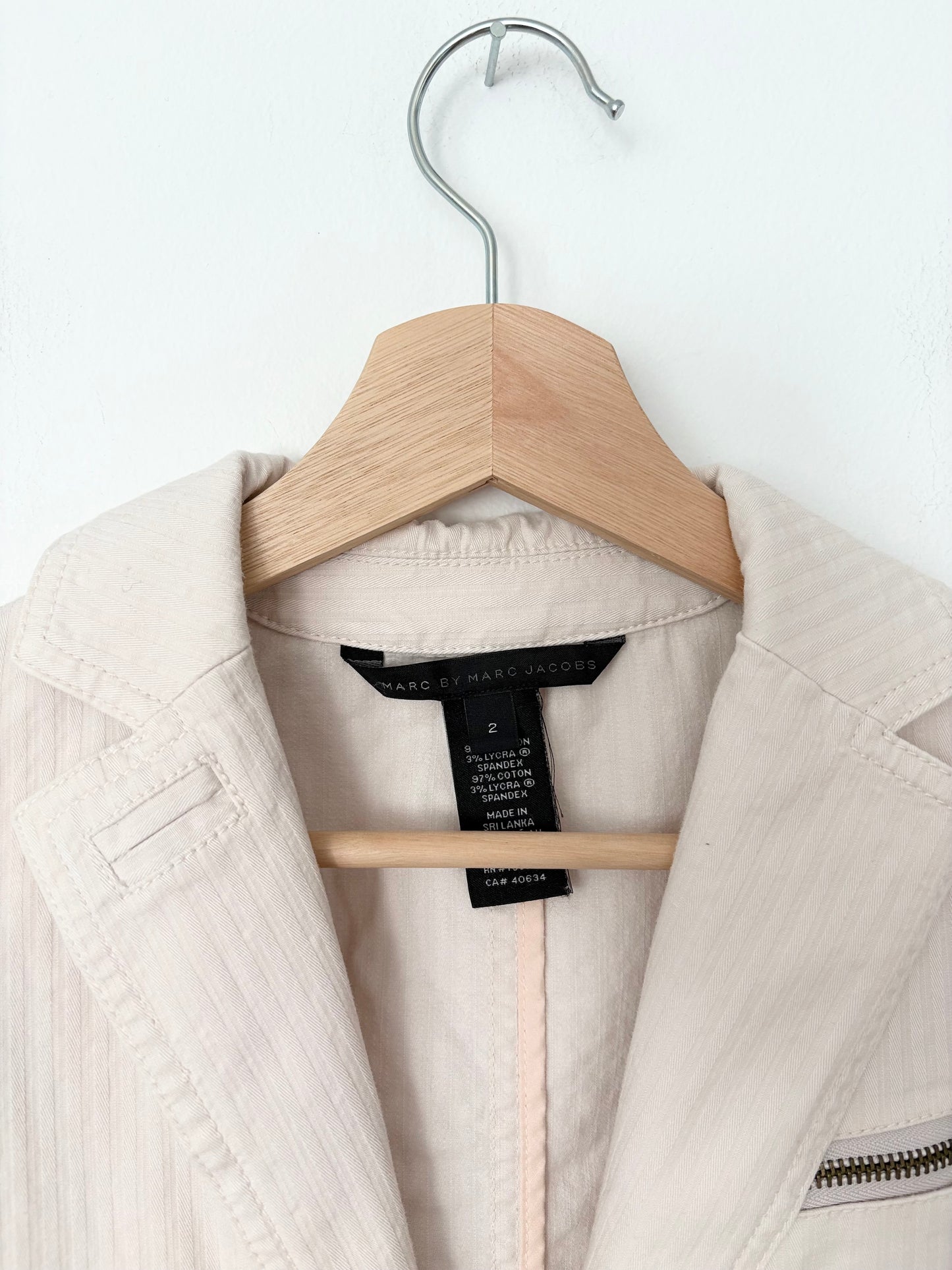 Vintage Marc by Marc Jacobs tone on tone stripe blazer XS/S