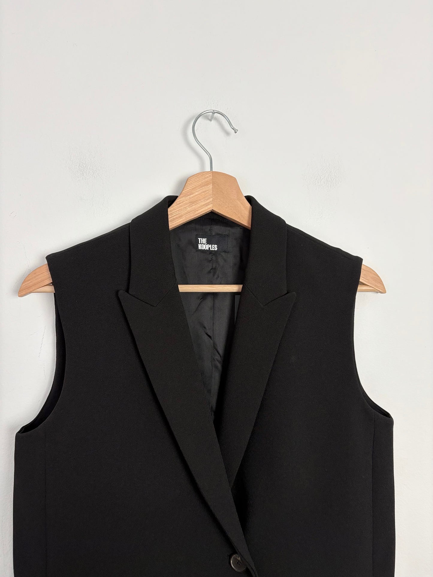 The kooples black crêpe mini blazer dress