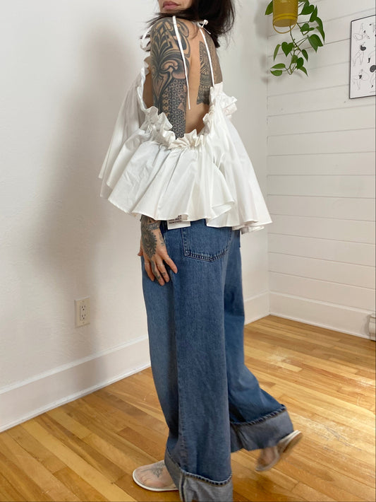 Débardeur ample à volants Asos Edition M/L