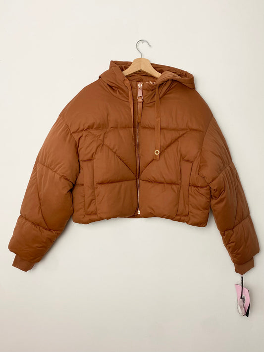Puffer court à capuche Avec les filles XL