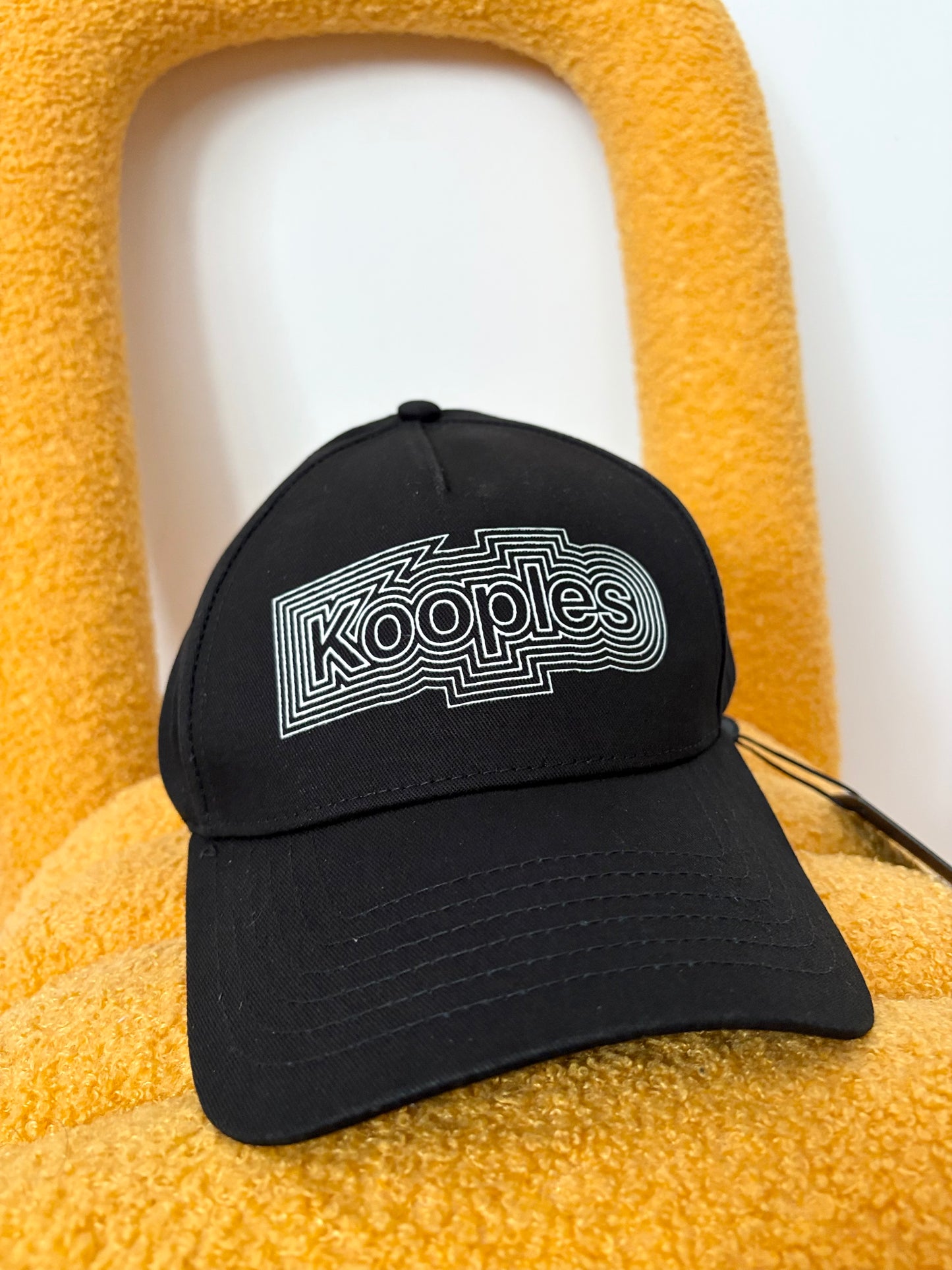 The kooples black logo baseball cap