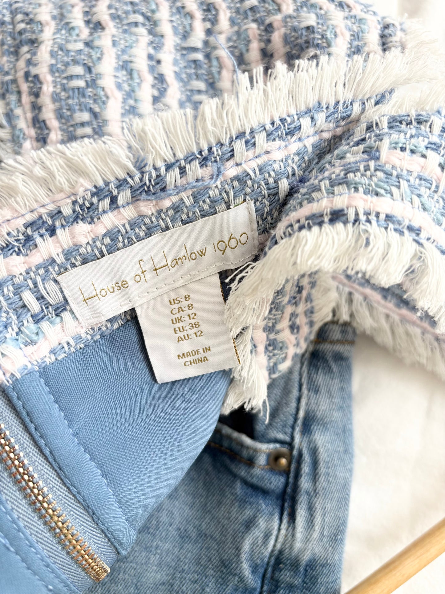 House of Harlow 1960 Tweed crop top Medium