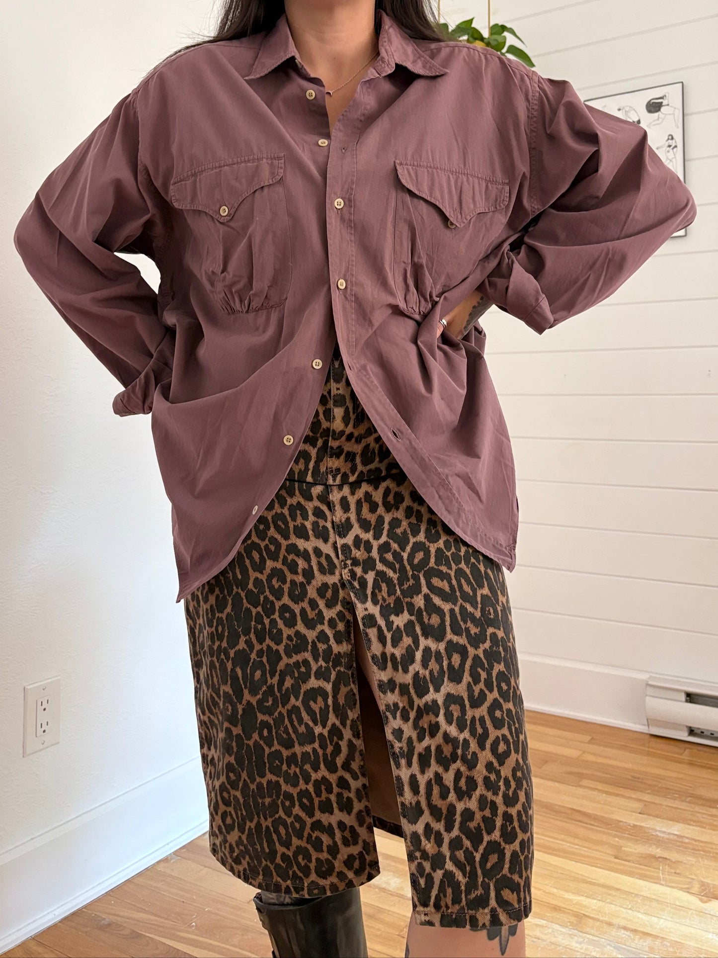 Vintage Giorgio Armani button down shirt M/L