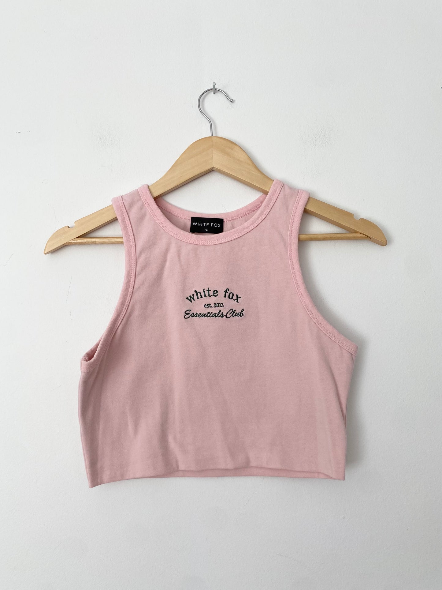 White fox baby tank top Small