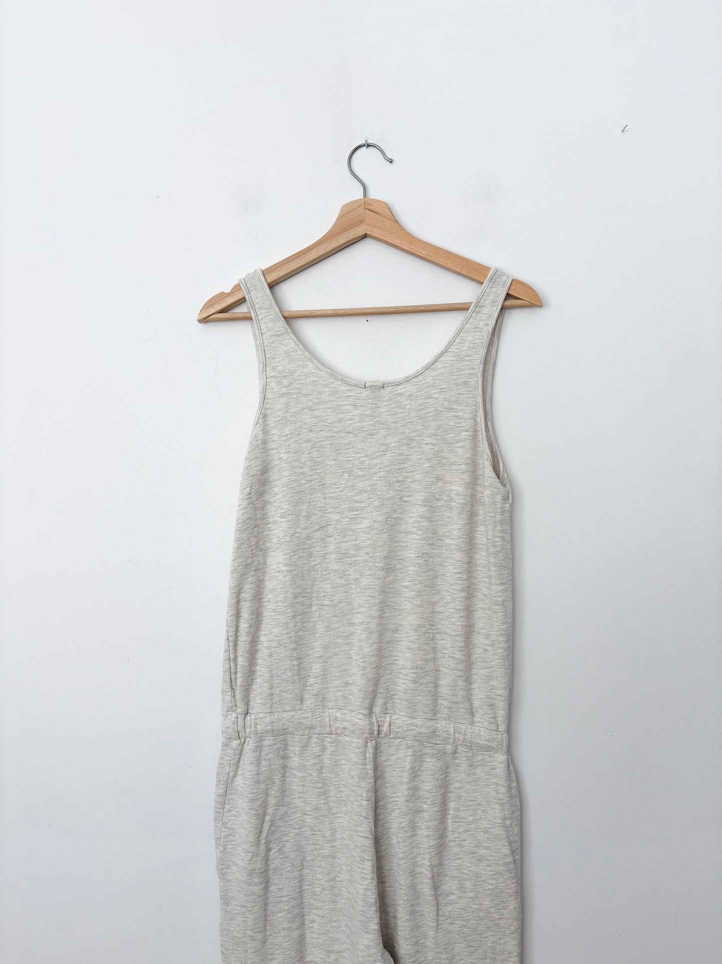 Monrow supersoft blanket stitched jumpsuit Small