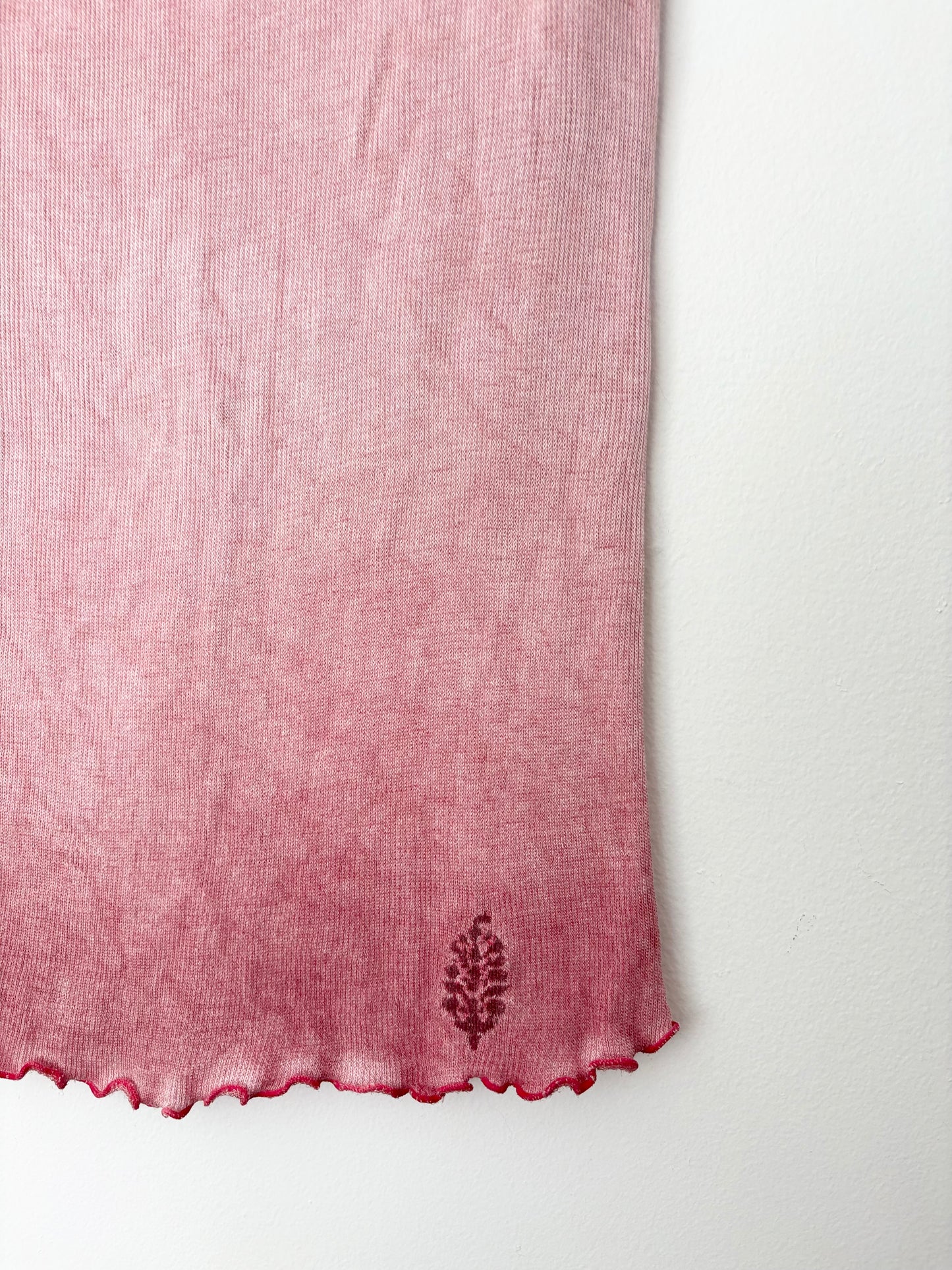 Free people double point pink muscle tee M/L