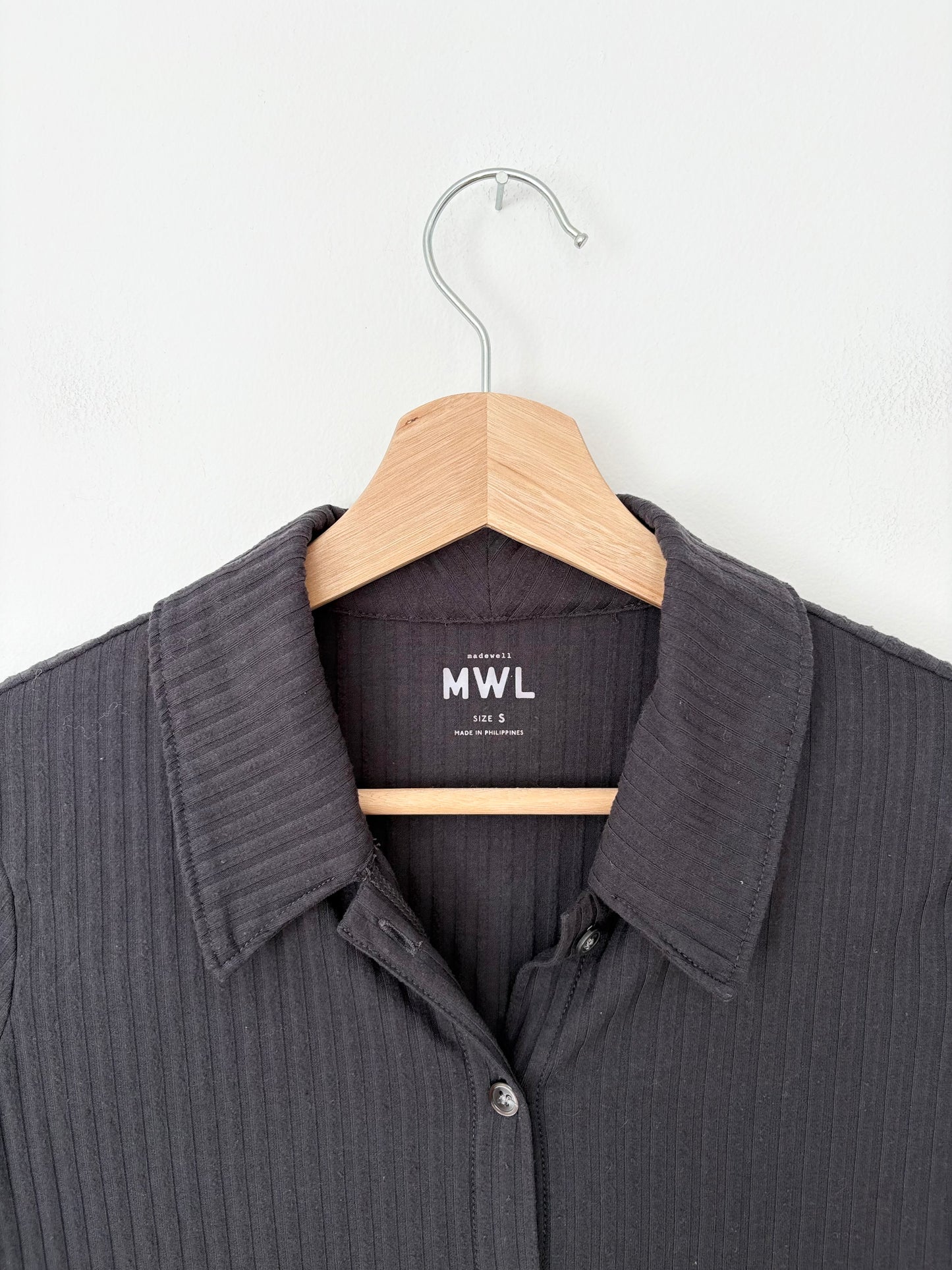 Madewell brushed rib crop cardigan Small