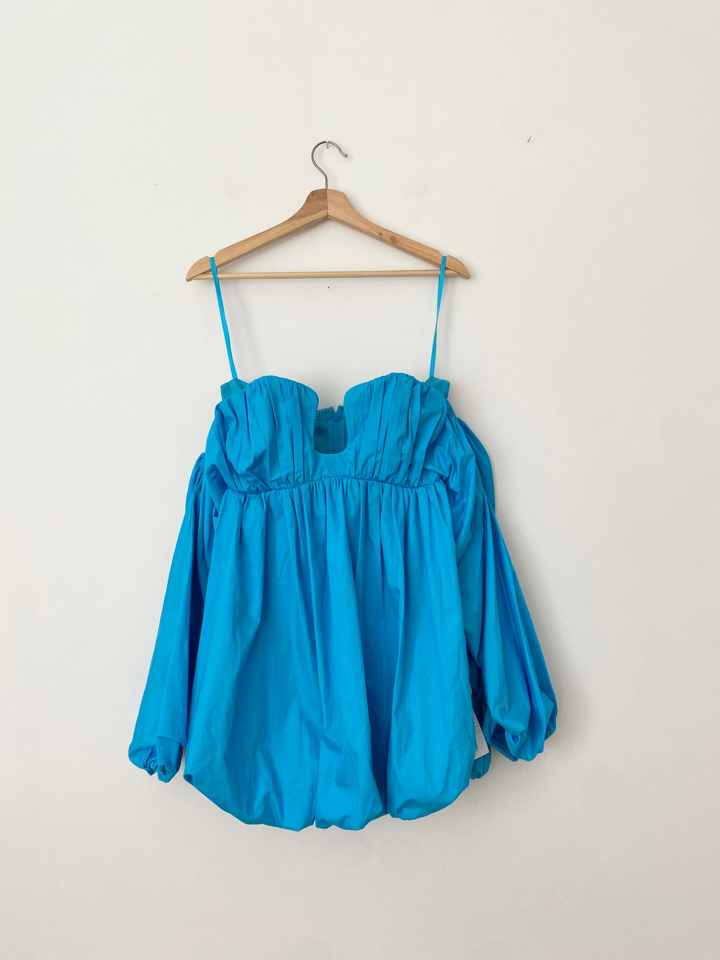 ASOS - Robe courte bandeau froncée en coton Medium