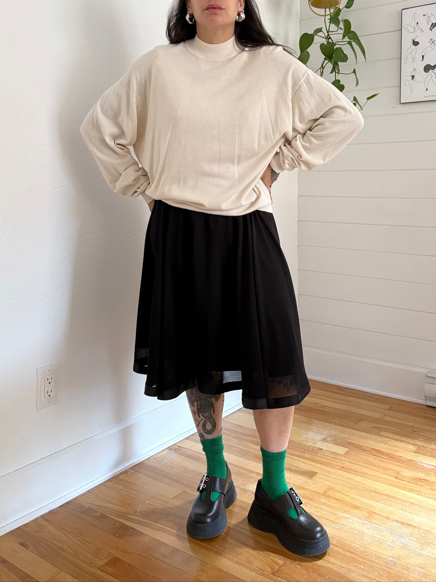 Vintage Pronto Uomo silk blend oversized sweater XL