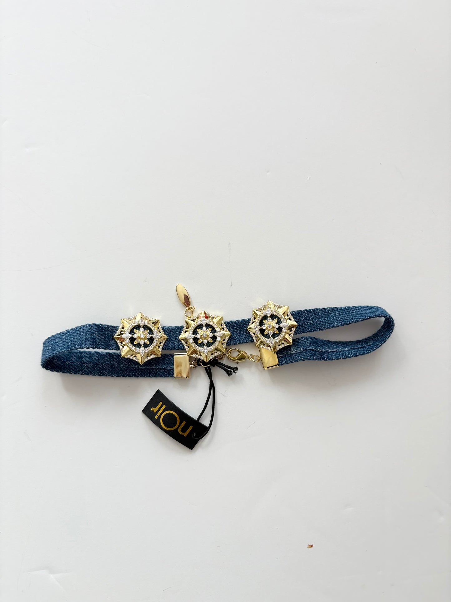 Noir NYC Irene denim choker