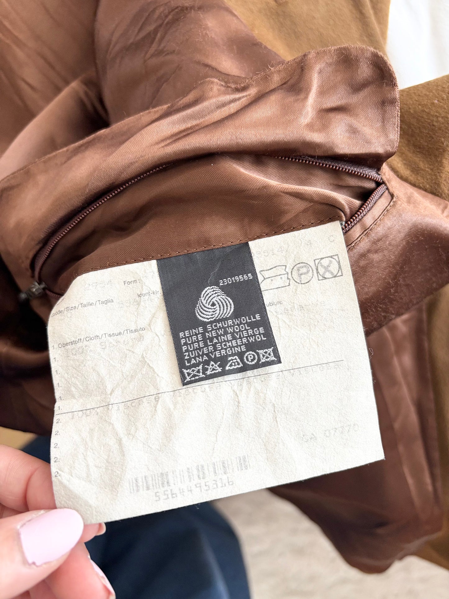 Vintage Odermark by Ogilvy wool trench coat L/XL