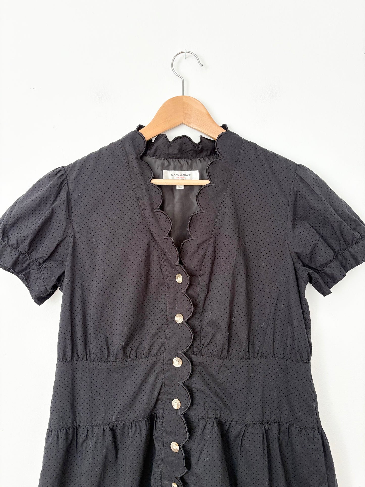 Isaac Mizrahi for Target scalloped midi dress Large