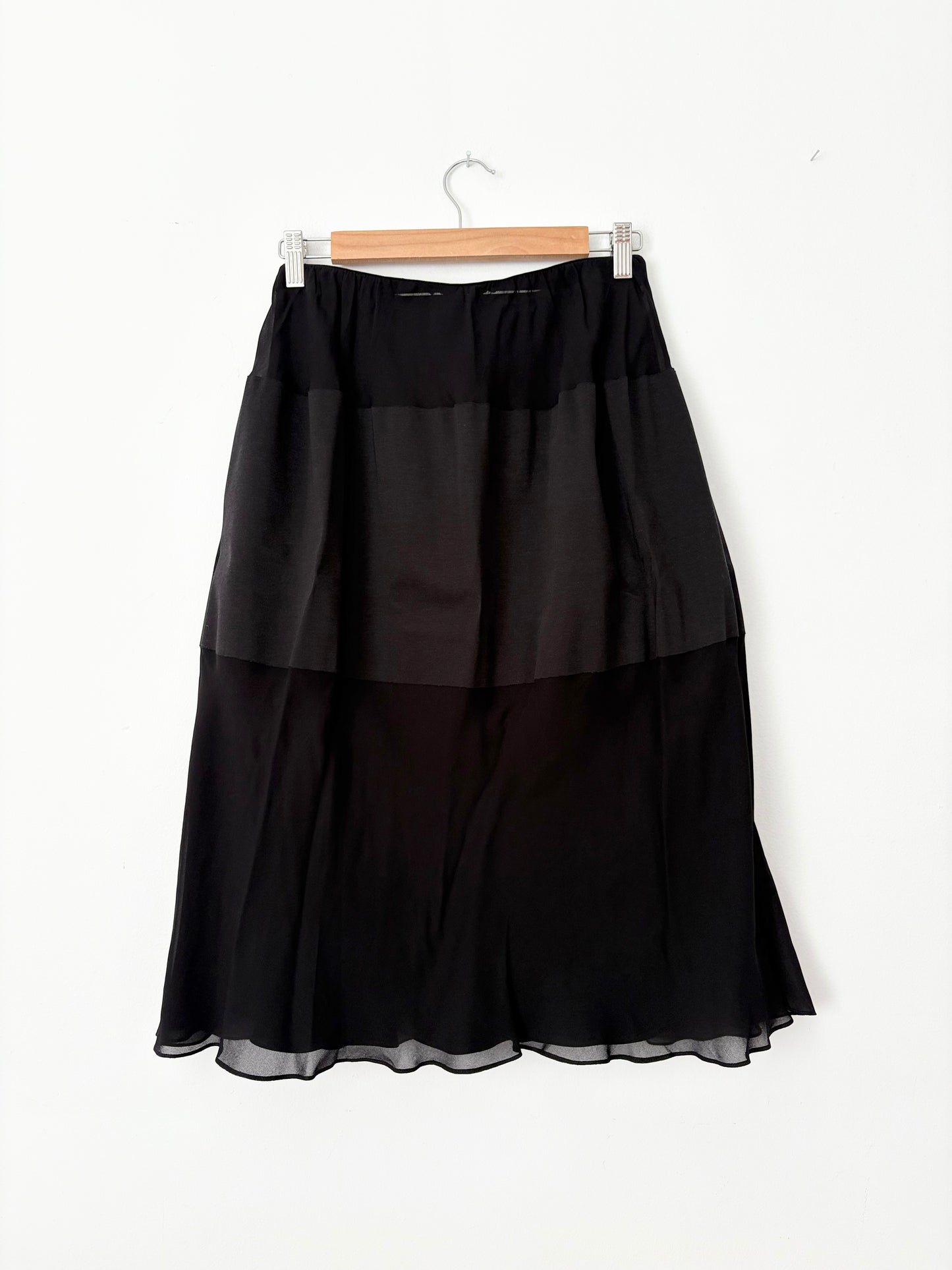 Marina Moscone mini bonded bias skirt Medium
