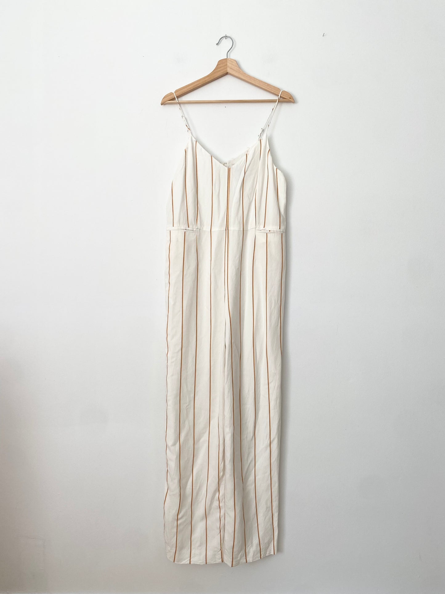 Anthropologie The Essential yarn-dyed jumpsuit M/L