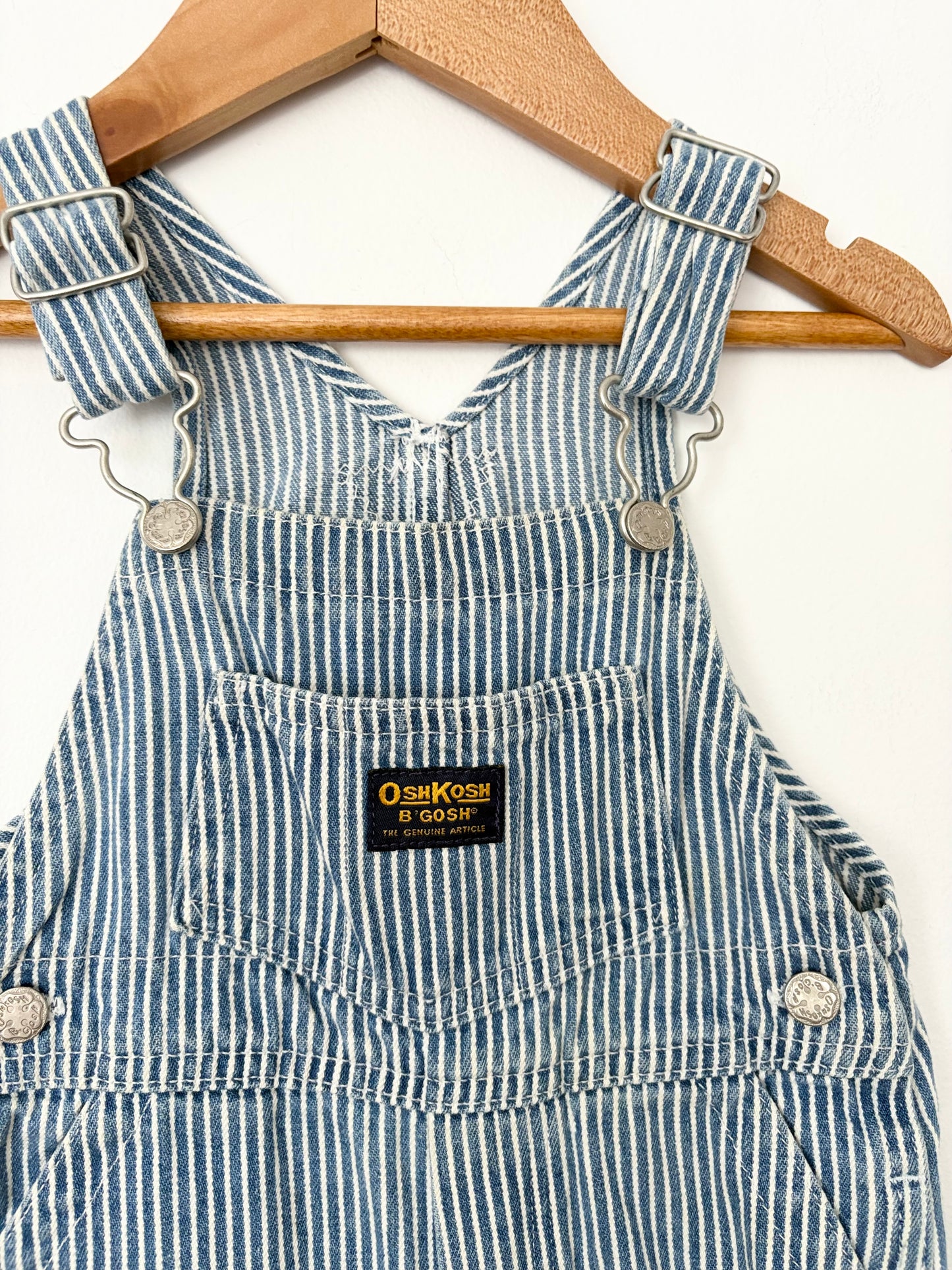 Vintage oshkosh stripe overalls 12 months