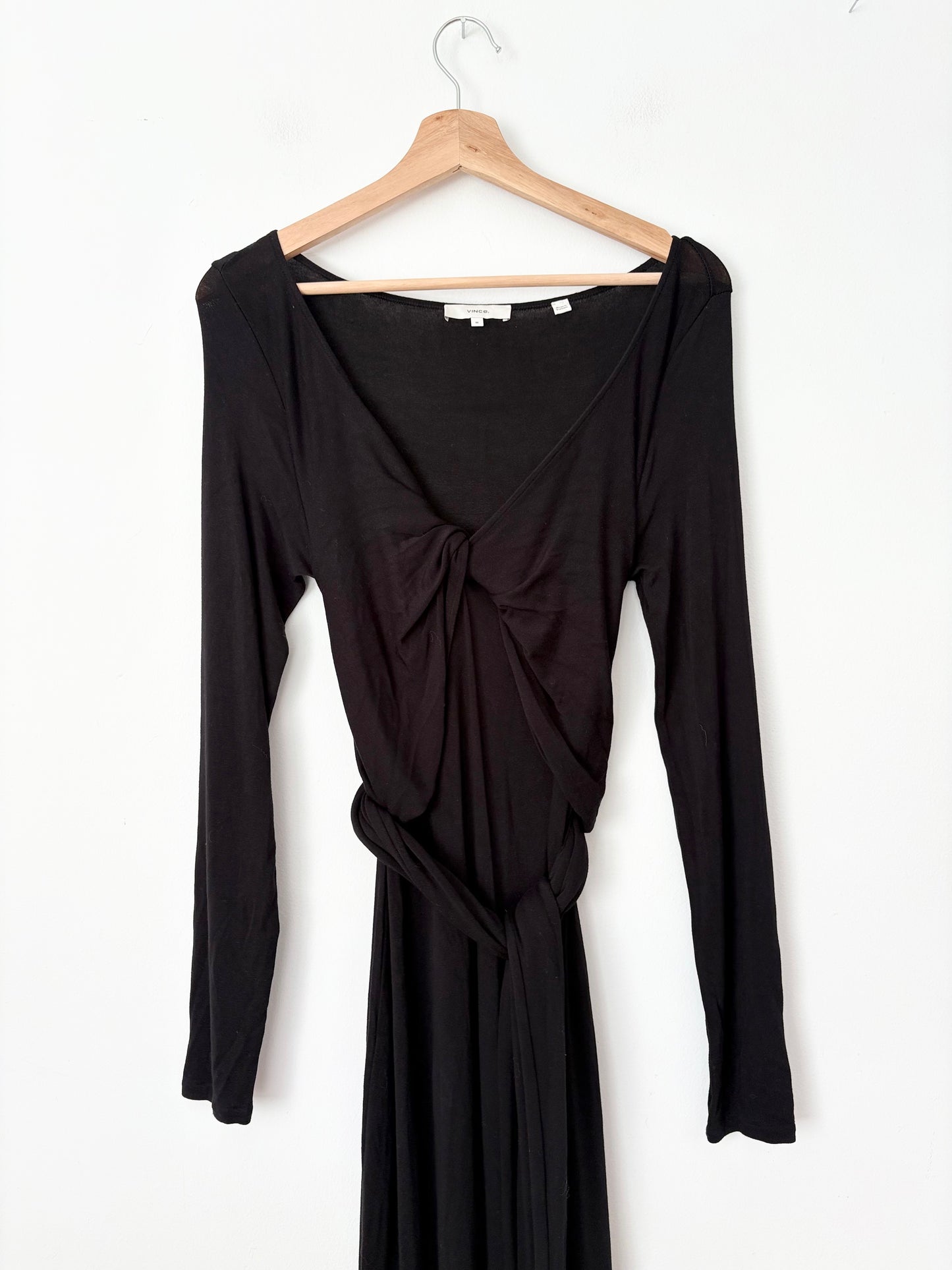 Vince tie-waist midi dress Medium