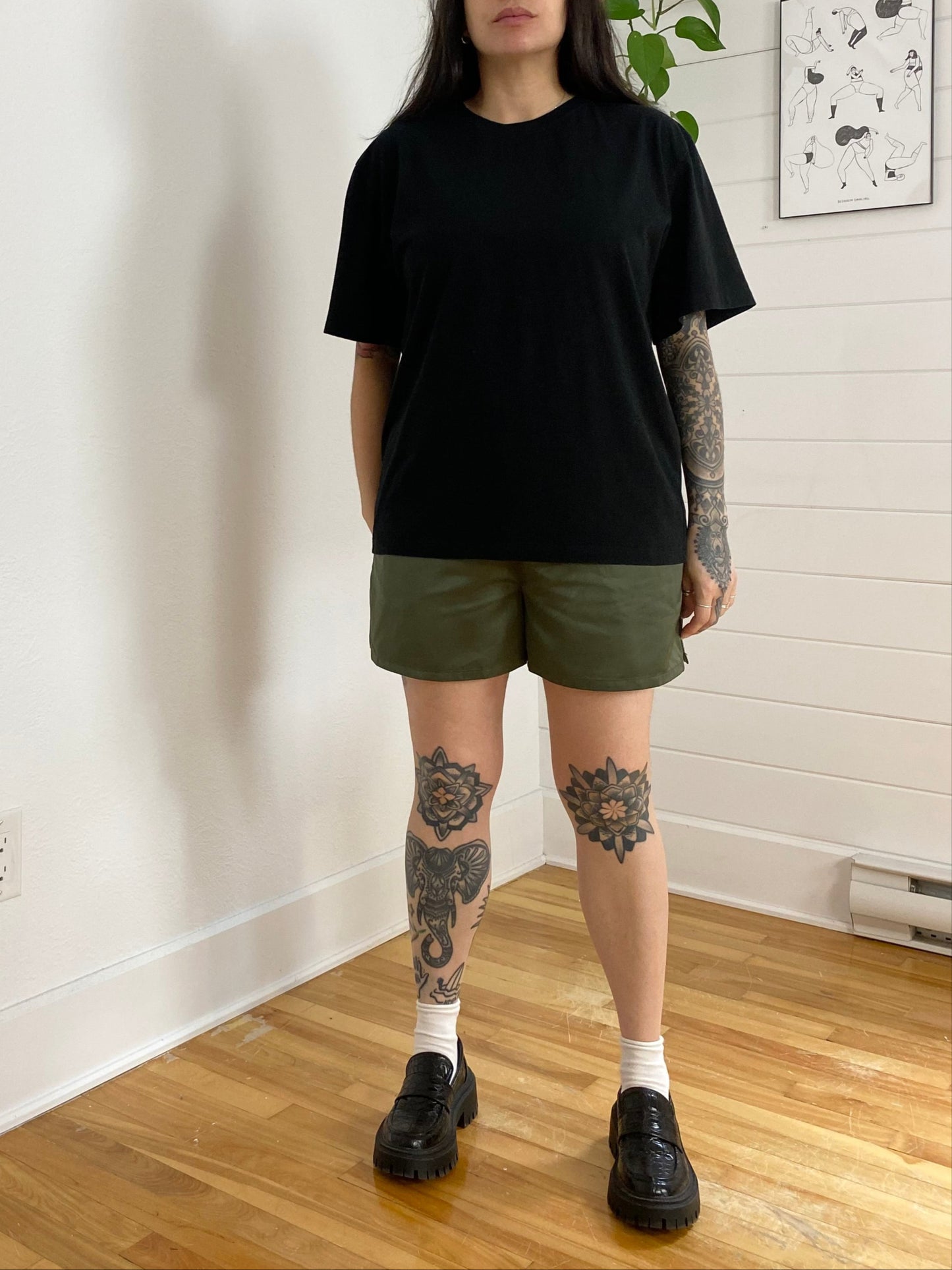 Open Edit satin shorts Medium