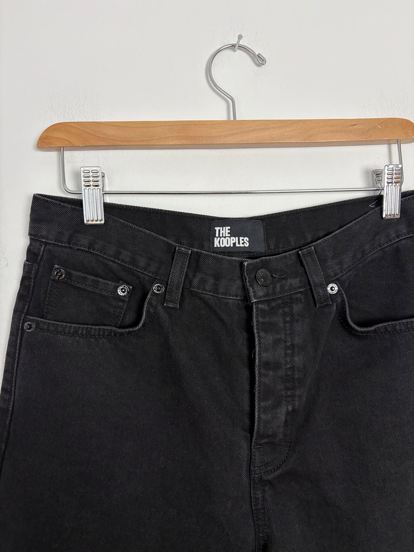 The kooples straight cut black jeans W27