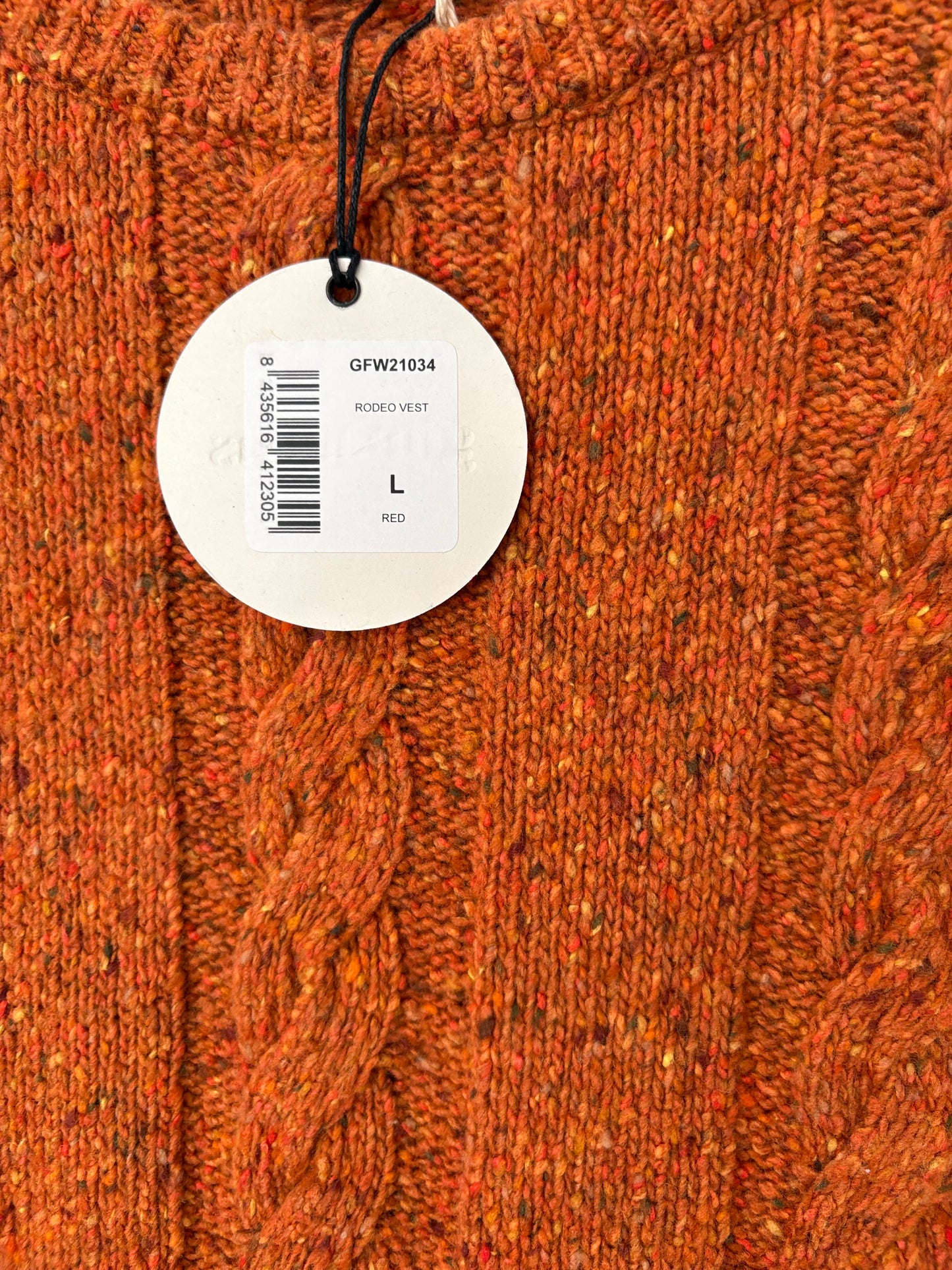 Gimaguas rodeo wool knit vest Large