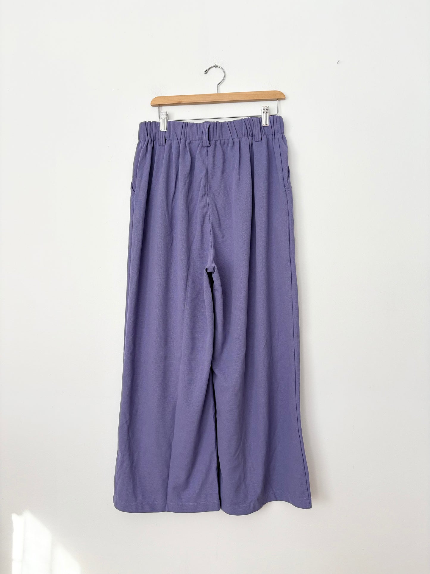 Halara Flex High Waisted Pocket Wide Leg Waffle Work Pants Large