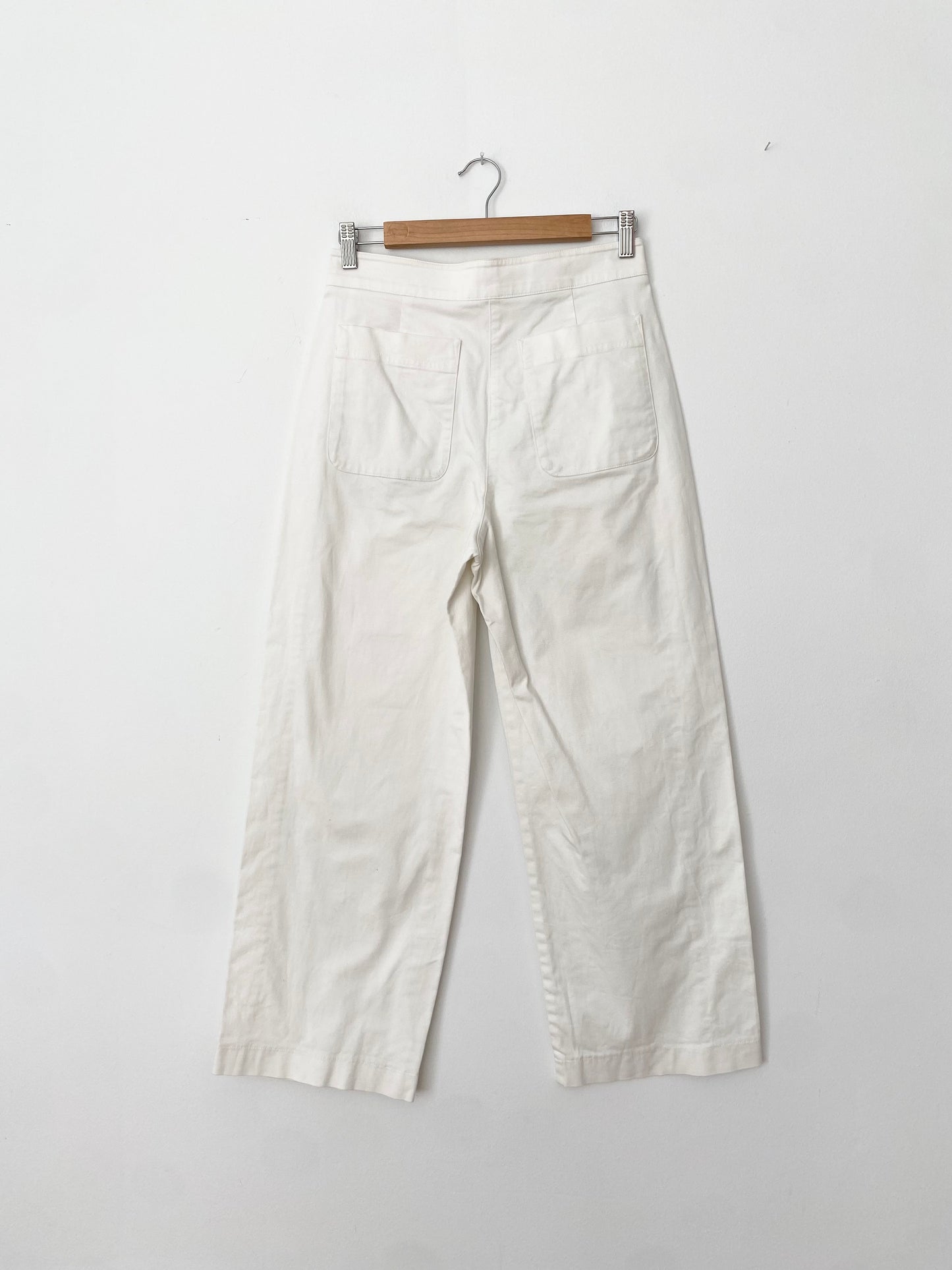 Pantalon blanc à jambes larges Babaton Walsh Small