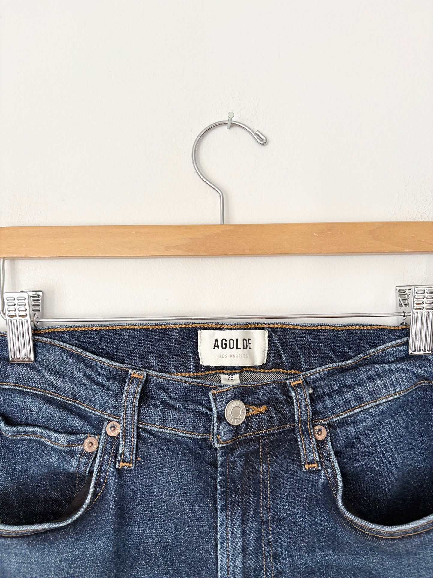 Agolde high rise stove pipe jeans W26