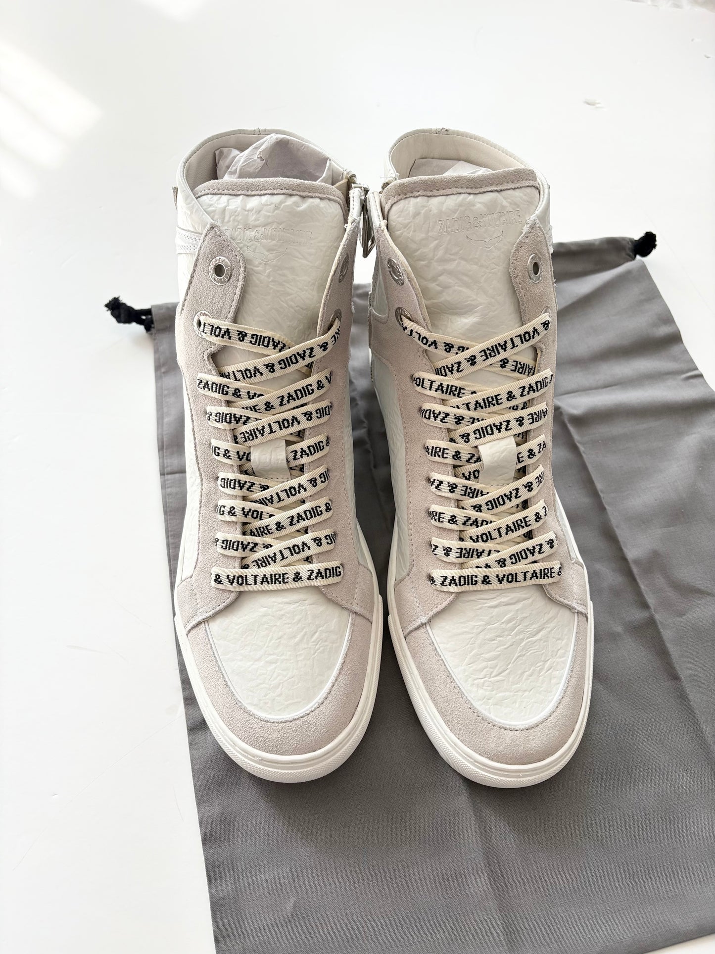 Zadig & Voltaire High flash crinkled sneakers EUR41