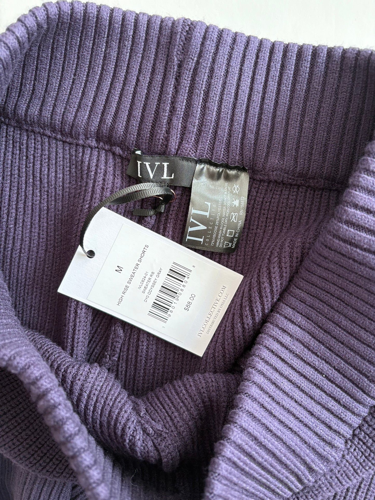 IVL Collective high rise sweater shorts Medium