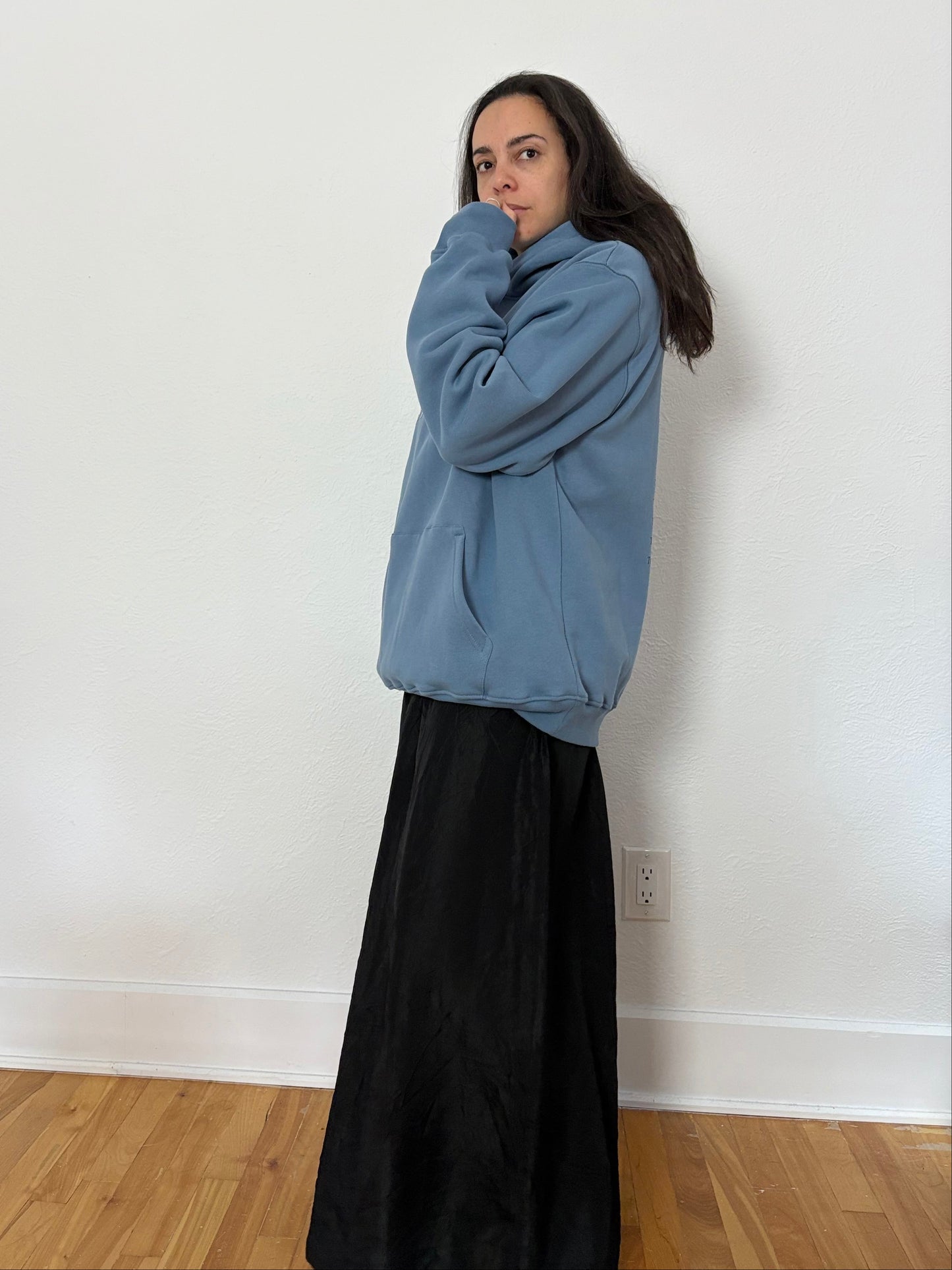 The kooples blue 'what is' cotton hoodie XL