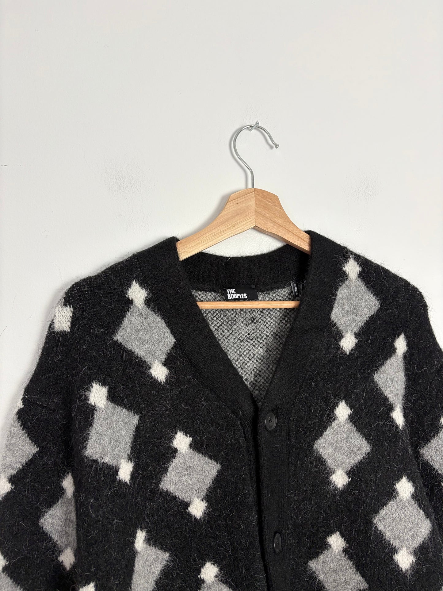 The kooples alpaca oversized knitted cardigan M-XL