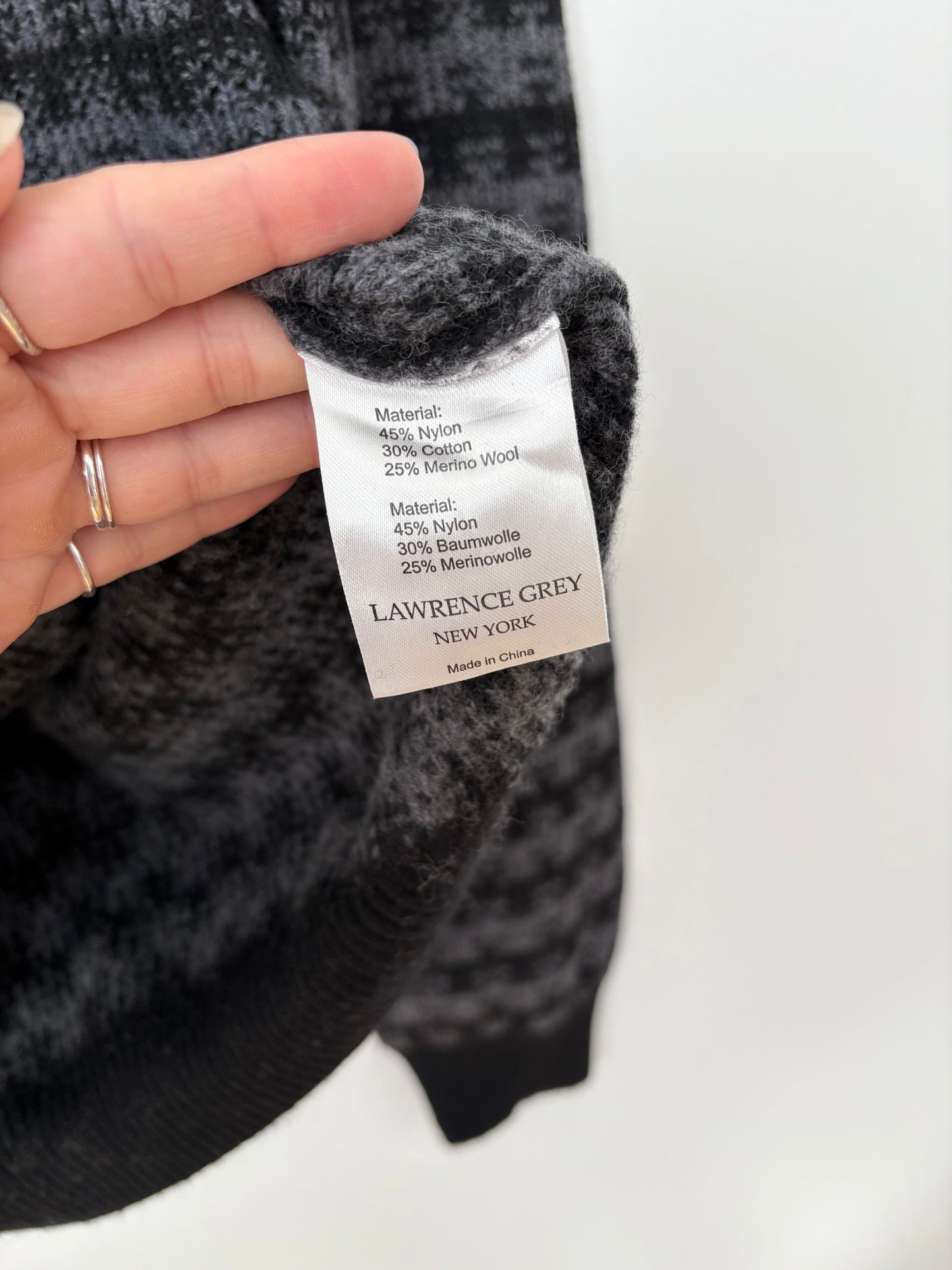 Lawrence Grey wool blend sweater XL/2XL