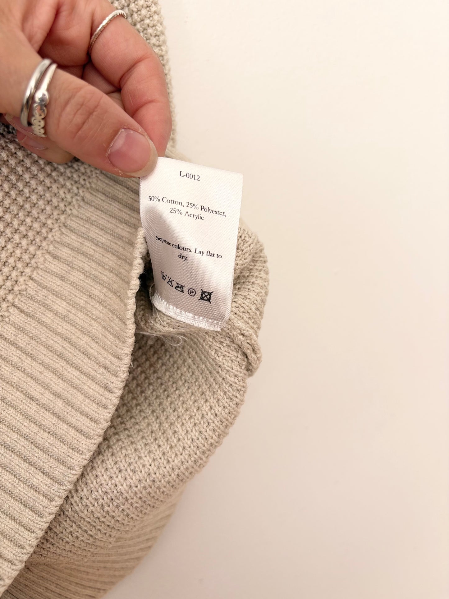 Olive knit sleeveless sweater L/XL