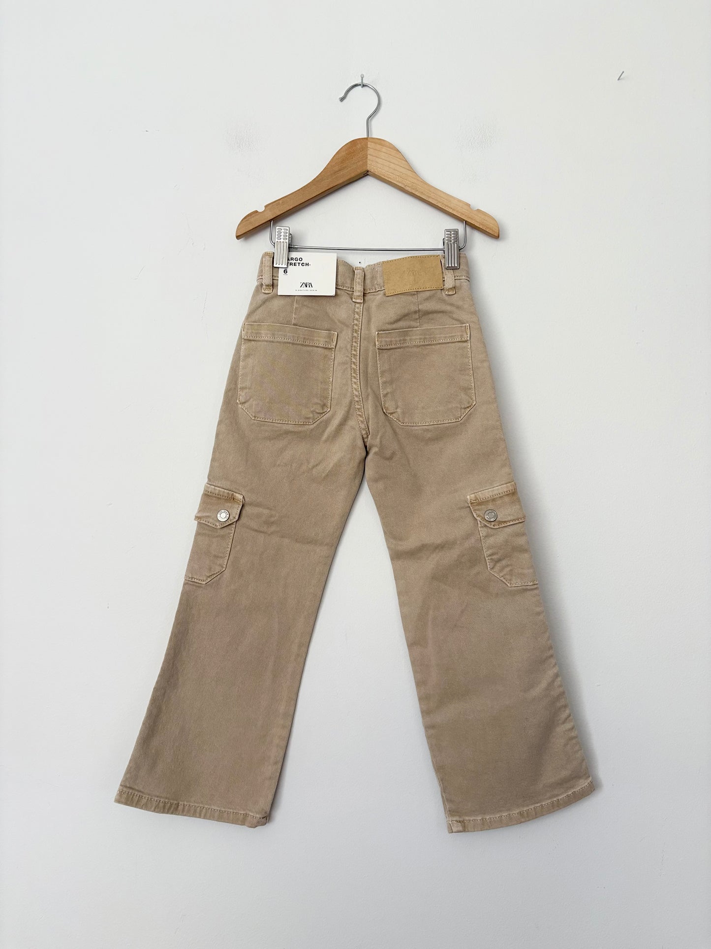 Zara cargo stretch jeans 6Y