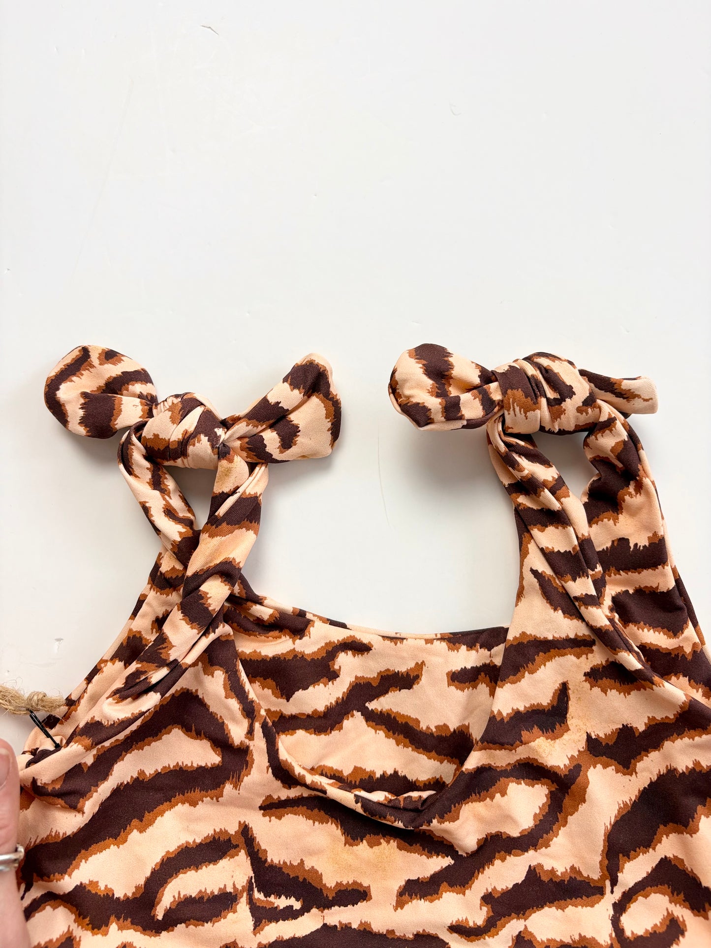 Stone Fox swim zebra print 2 piece swimsuit 5/6T