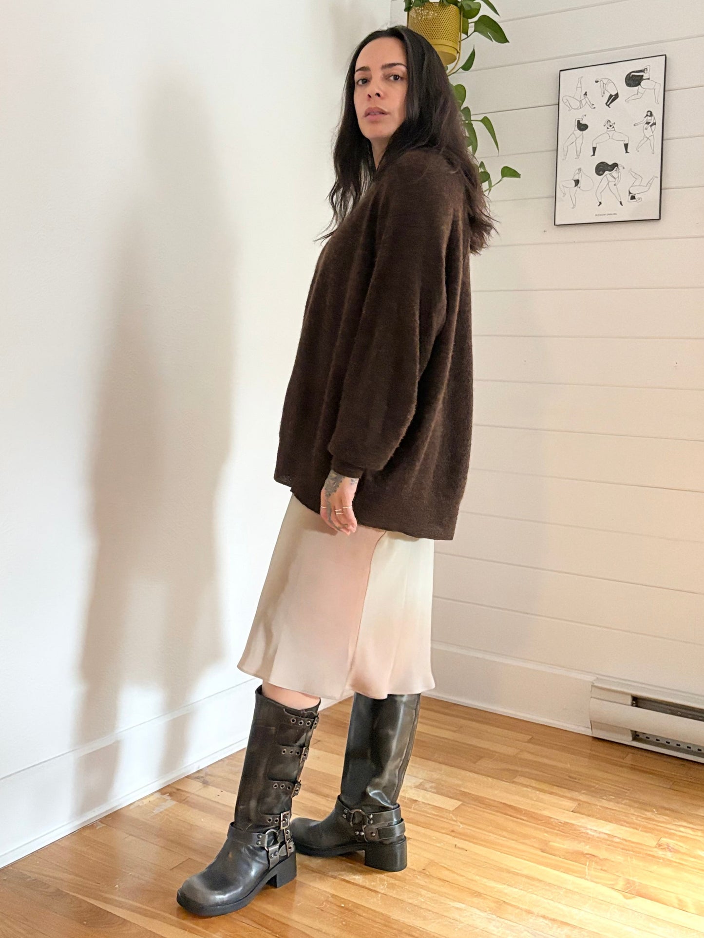 Madewell Elliston alpaca blend crop pullover 1XL