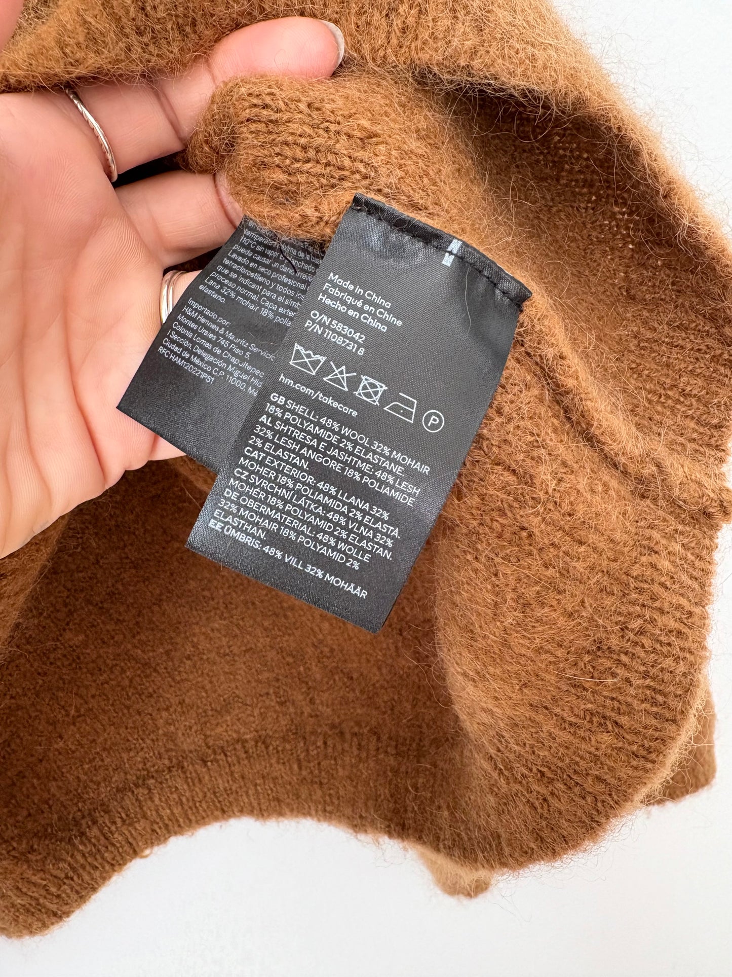 H&M Mohair/Wool blend oversized sweater XL
