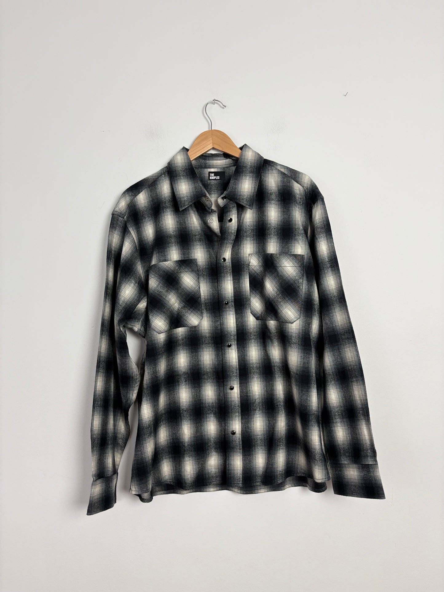 The kooples flannel plaid overshirt L/XL