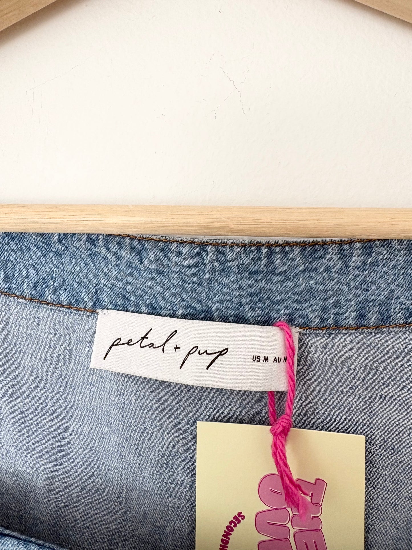 Petal & pup crop denim top Medium