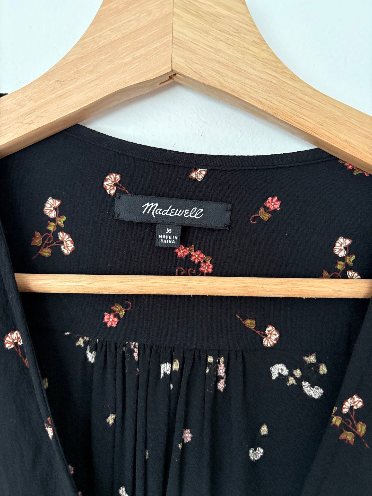 Madewell flower toss floral blouse Medium