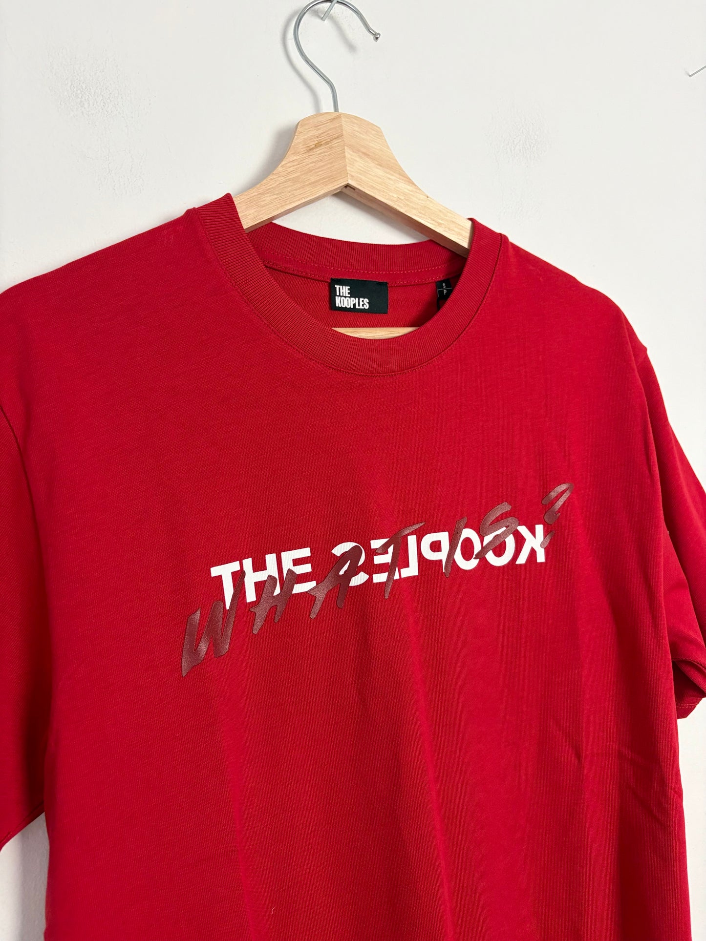 The kooples red 'what is' T shirt S/M