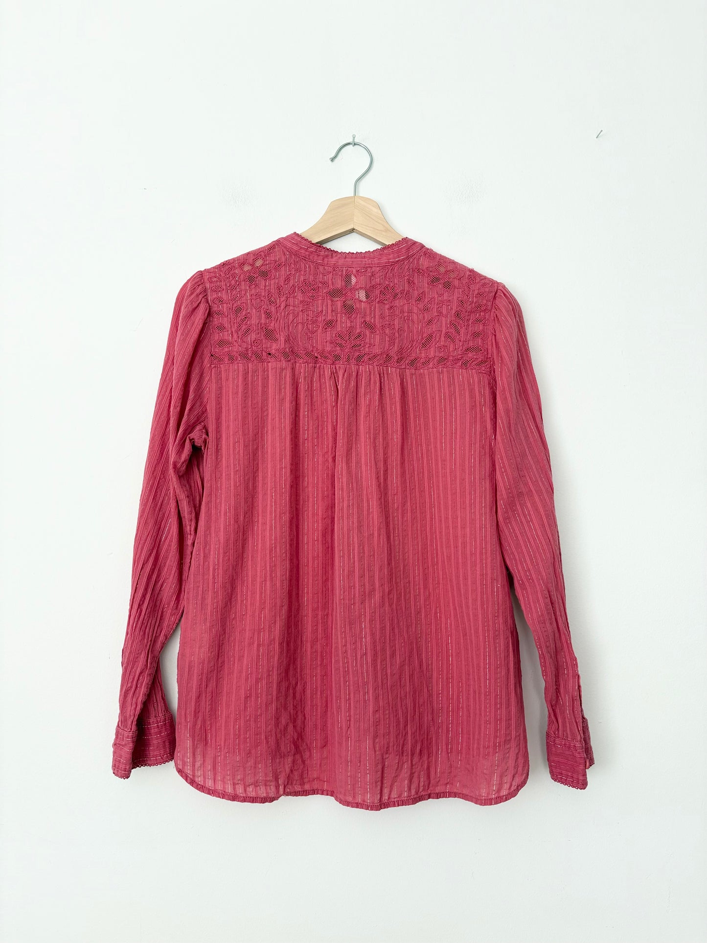 Anthropologie pilcro victoria lace button down Medium