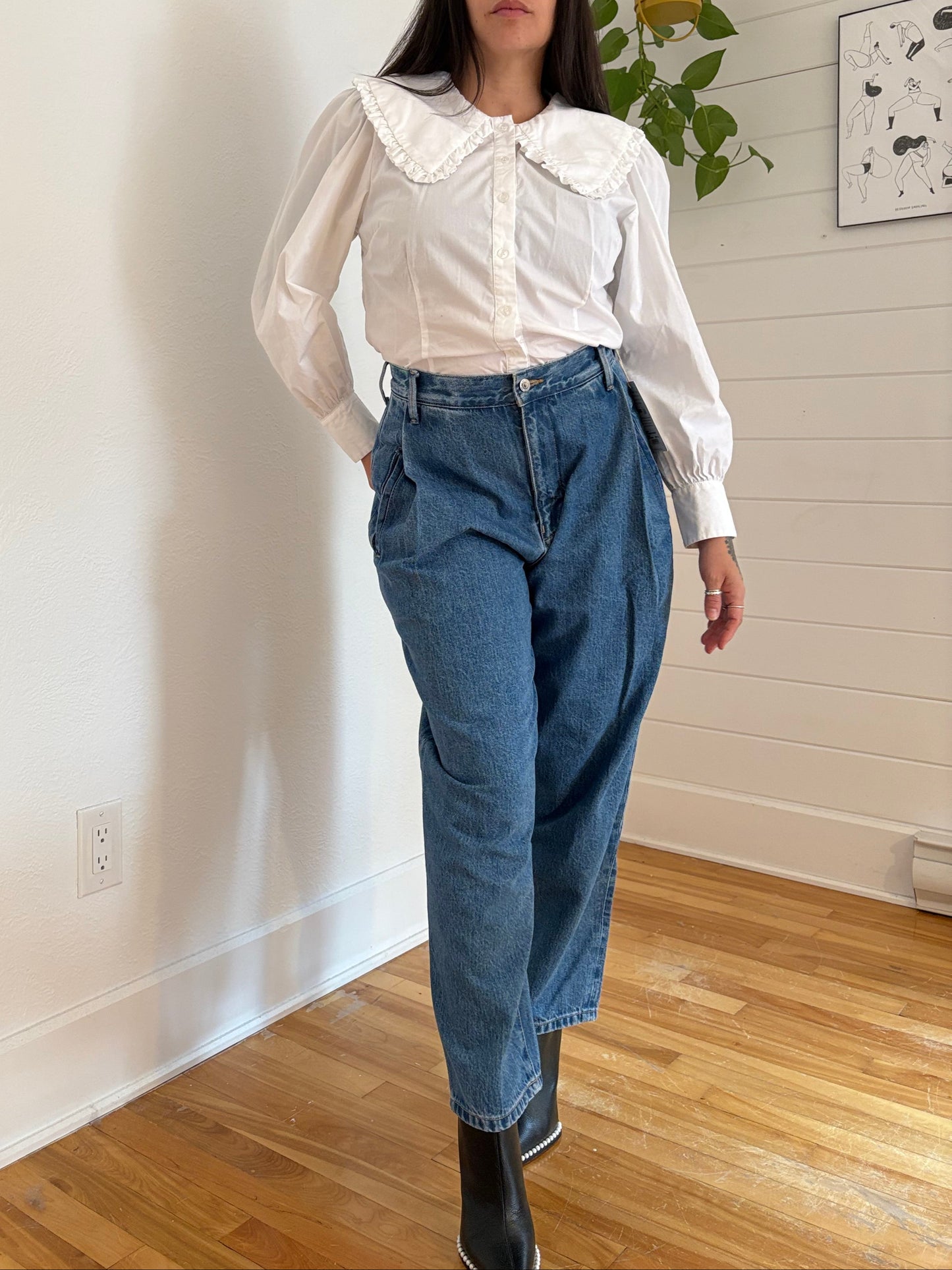 Etica relaxed pleated balloon jeans W28