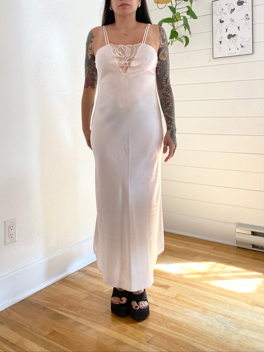 Vintage slip maxi dress Small