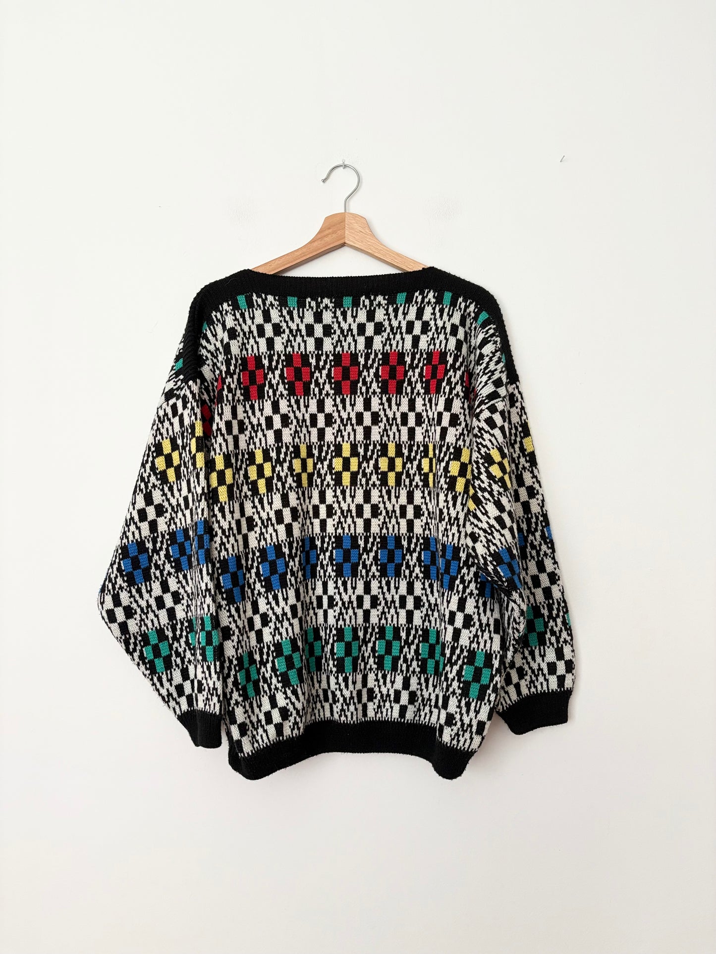 Pull géométrique vintage Esprit en laine mélangée, taille L/XL