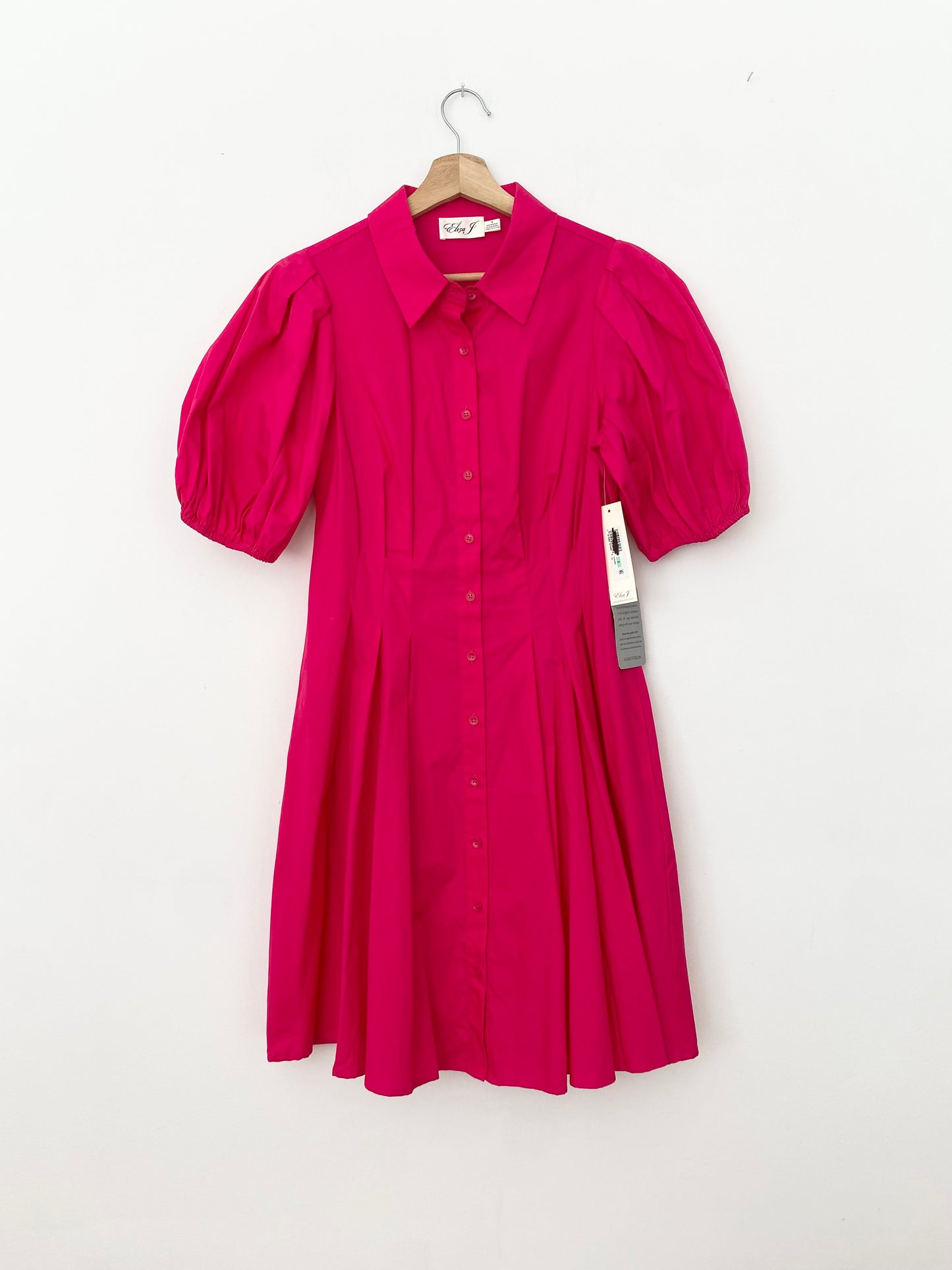 Robe rose à manches bouffantes Eliza J Medium