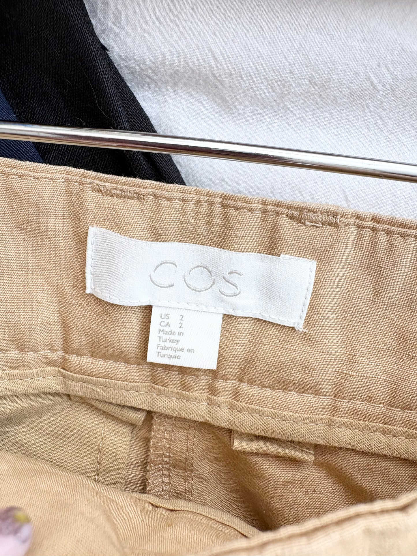 COS pantalon fuselé cheville en lin mélangé W26/27